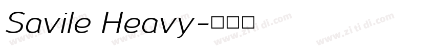 Savile Heavy字体转换